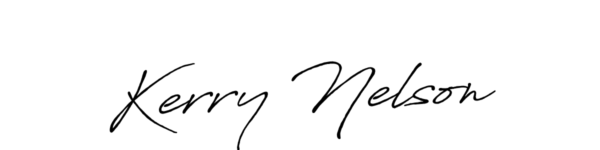Use a signature maker to create a handwritten signature online. With this signature software, you can design (Antro_Vectra_Bolder) your own signature for name Kerry Nelson. Kerry Nelson signature style 7 images and pictures png