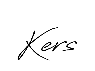 You should practise on your own different ways (Antro_Vectra_Bolder) to write your name (Kers) in signature. don't let someone else do it for you. Kers signature style 7 images and pictures png