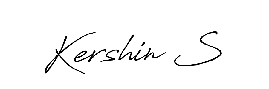 Kershin S stylish signature style. Best Handwritten Sign (Antro_Vectra_Bolder) for my name. Handwritten Signature Collection Ideas for my name Kershin S. Kershin S signature style 7 images and pictures png