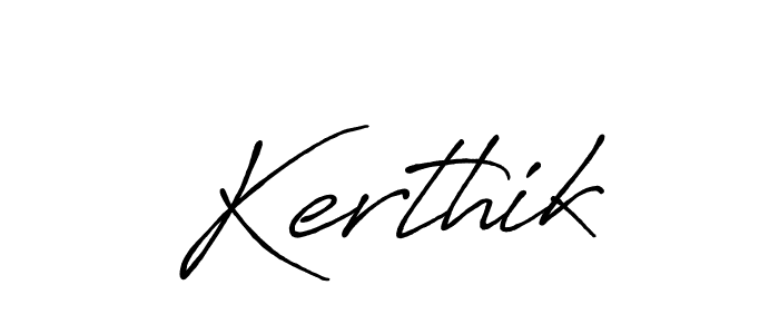 Make a beautiful signature design for name Kerthik. Use this online signature maker to create a handwritten signature for free. Kerthik signature style 7 images and pictures png