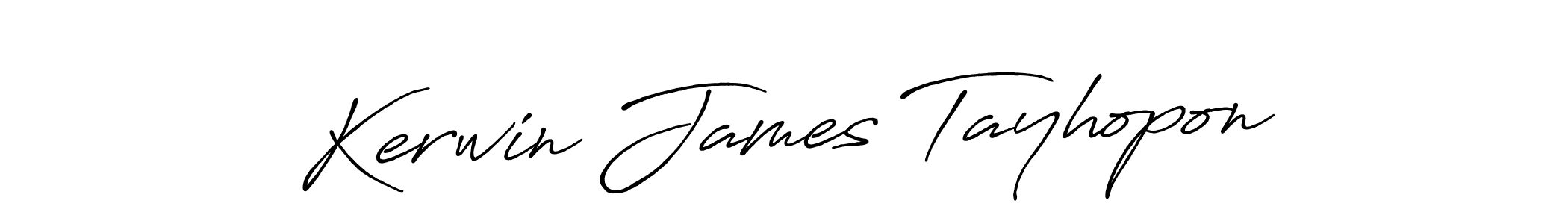 Also You can easily find your signature by using the search form. We will create Kerwin James Tayhopon name handwritten signature images for you free of cost using Antro_Vectra_Bolder sign style. Kerwin James Tayhopon signature style 7 images and pictures png