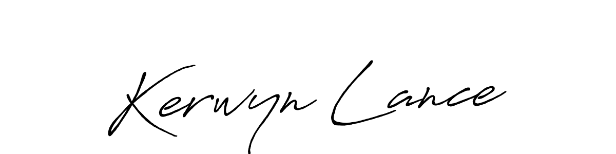 Once you've used our free online signature maker to create your best signature Antro_Vectra_Bolder style, it's time to enjoy all of the benefits that Kerwyn Lance name signing documents. Kerwyn Lance signature style 7 images and pictures png