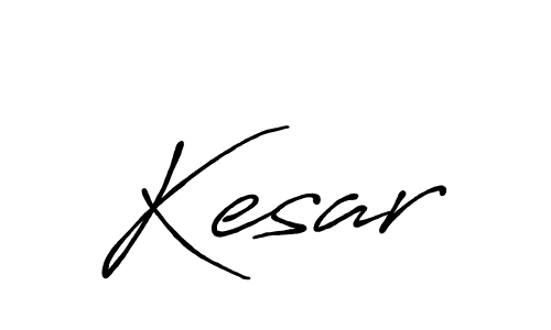 Make a beautiful signature design for name Kesar. With this signature (Antro_Vectra_Bolder) style, you can create a handwritten signature for free. Kesar signature style 7 images and pictures png