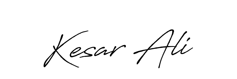 Create a beautiful signature design for name Kesar Ali. With this signature (Antro_Vectra_Bolder) fonts, you can make a handwritten signature for free. Kesar Ali signature style 7 images and pictures png