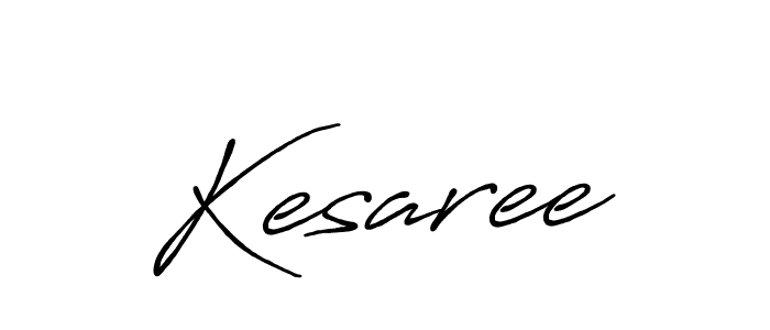 Make a beautiful signature design for name Kesaree. With this signature (Antro_Vectra_Bolder) style, you can create a handwritten signature for free. Kesaree signature style 7 images and pictures png