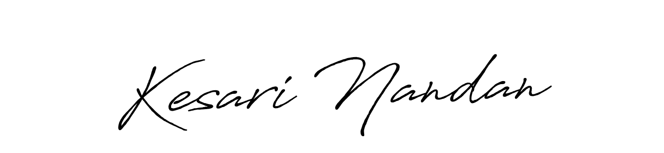 Make a short Kesari Nandan signature style. Manage your documents anywhere anytime using Antro_Vectra_Bolder. Create and add eSignatures, submit forms, share and send files easily. Kesari Nandan signature style 7 images and pictures png