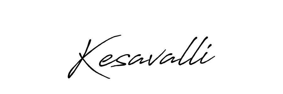 Make a beautiful signature design for name Kesavalli. With this signature (Antro_Vectra_Bolder) style, you can create a handwritten signature for free. Kesavalli signature style 7 images and pictures png
