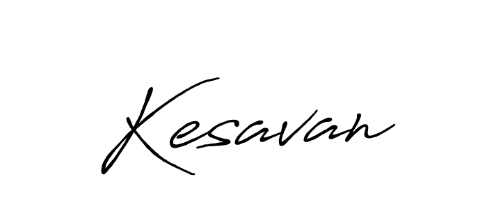 How to make Kesavan signature? Antro_Vectra_Bolder is a professional autograph style. Create handwritten signature for Kesavan name. Kesavan signature style 7 images and pictures png