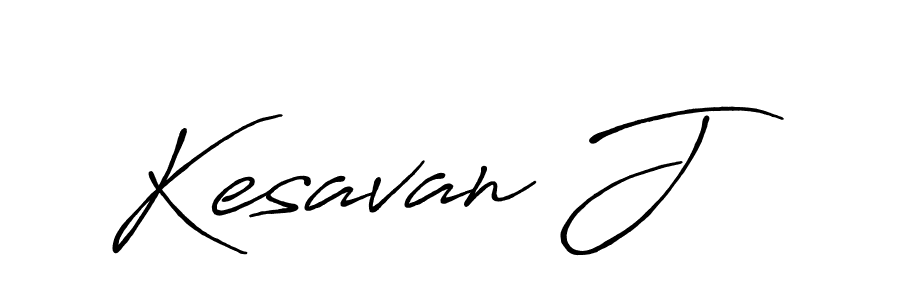 Make a beautiful signature design for name Kesavan J. With this signature (Antro_Vectra_Bolder) style, you can create a handwritten signature for free. Kesavan J signature style 7 images and pictures png