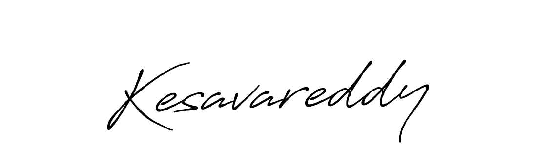 How to make Kesavareddy signature? Antro_Vectra_Bolder is a professional autograph style. Create handwritten signature for Kesavareddy name. Kesavareddy signature style 7 images and pictures png