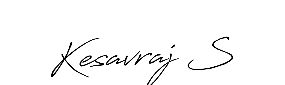 Also we have Kesavraj S name is the best signature style. Create professional handwritten signature collection using Antro_Vectra_Bolder autograph style. Kesavraj S signature style 7 images and pictures png