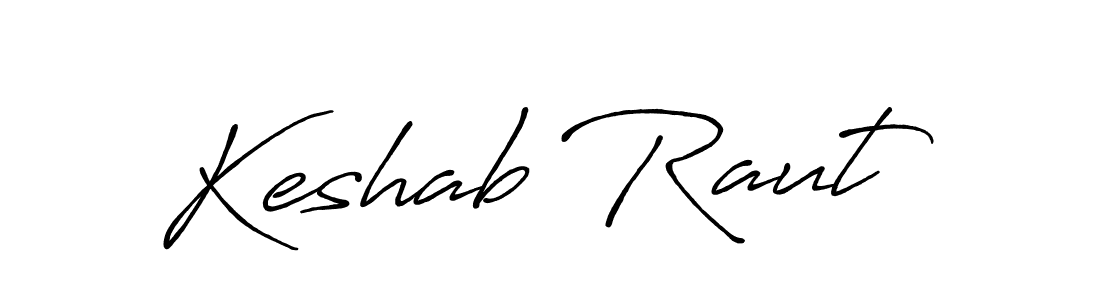 Make a beautiful signature design for name Keshab Raut. With this signature (Antro_Vectra_Bolder) style, you can create a handwritten signature for free. Keshab Raut signature style 7 images and pictures png