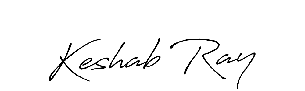 Use a signature maker to create a handwritten signature online. With this signature software, you can design (Antro_Vectra_Bolder) your own signature for name Keshab Ray. Keshab Ray signature style 7 images and pictures png