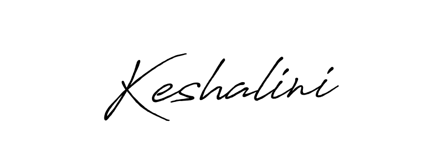 How to make Keshalini signature? Antro_Vectra_Bolder is a professional autograph style. Create handwritten signature for Keshalini name. Keshalini signature style 7 images and pictures png