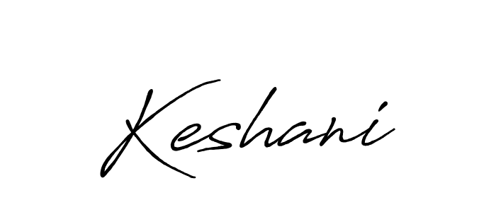 How to make Keshani name signature. Use Antro_Vectra_Bolder style for creating short signs online. This is the latest handwritten sign. Keshani signature style 7 images and pictures png