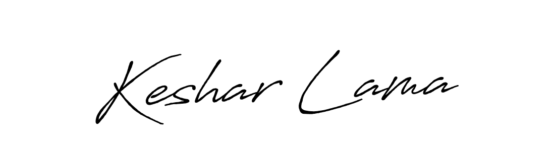 Keshar Lama stylish signature style. Best Handwritten Sign (Antro_Vectra_Bolder) for my name. Handwritten Signature Collection Ideas for my name Keshar Lama. Keshar Lama signature style 7 images and pictures png