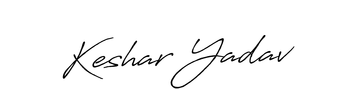 Antro_Vectra_Bolder is a professional signature style that is perfect for those who want to add a touch of class to their signature. It is also a great choice for those who want to make their signature more unique. Get Keshar Yadav name to fancy signature for free. Keshar Yadav signature style 7 images and pictures png