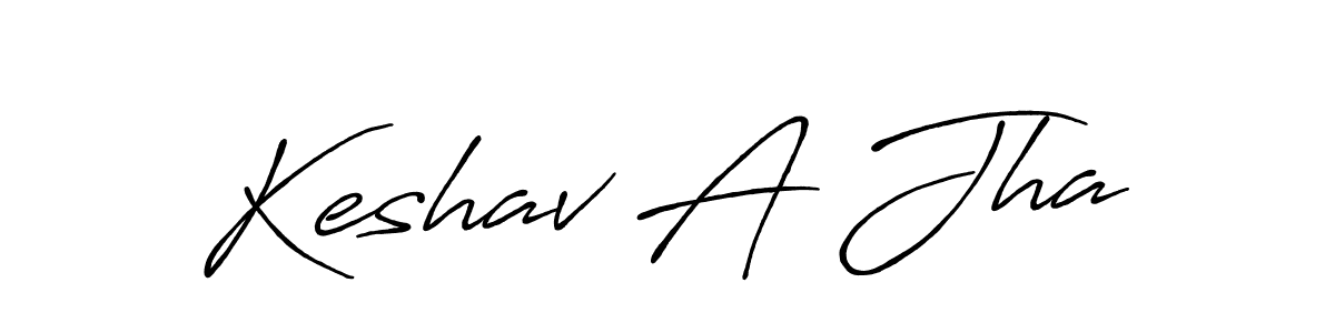 The best way (Antro_Vectra_Bolder) to make a short signature is to pick only two or three words in your name. The name Keshav A Jha include a total of six letters. For converting this name. Keshav A Jha signature style 7 images and pictures png