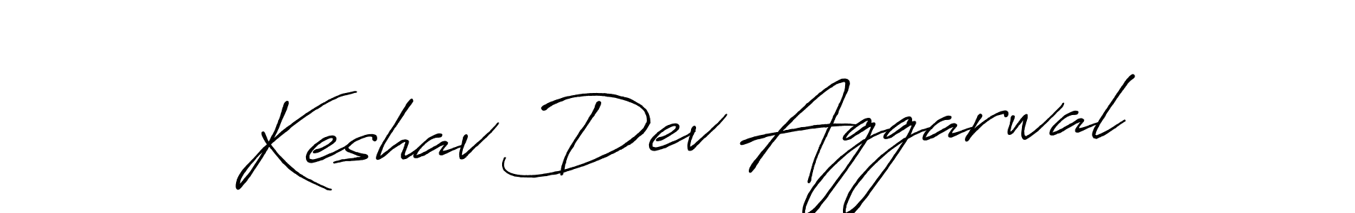Create a beautiful signature design for name Keshav Dev Aggarwal. With this signature (Antro_Vectra_Bolder) fonts, you can make a handwritten signature for free. Keshav Dev Aggarwal signature style 7 images and pictures png
