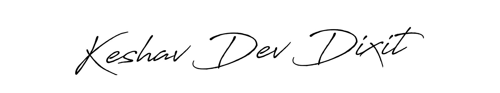 Create a beautiful signature design for name Keshav Dev Dixit. With this signature (Antro_Vectra_Bolder) fonts, you can make a handwritten signature for free. Keshav Dev Dixit signature style 7 images and pictures png