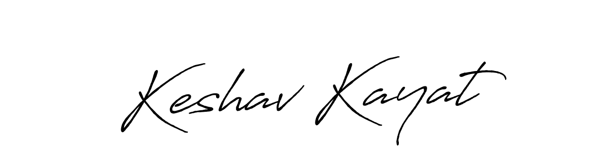 Keshav Kayat stylish signature style. Best Handwritten Sign (Antro_Vectra_Bolder) for my name. Handwritten Signature Collection Ideas for my name Keshav Kayat. Keshav Kayat signature style 7 images and pictures png