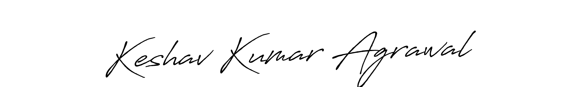 Keshav Kumar Agrawal stylish signature style. Best Handwritten Sign (Antro_Vectra_Bolder) for my name. Handwritten Signature Collection Ideas for my name Keshav Kumar Agrawal. Keshav Kumar Agrawal signature style 7 images and pictures png