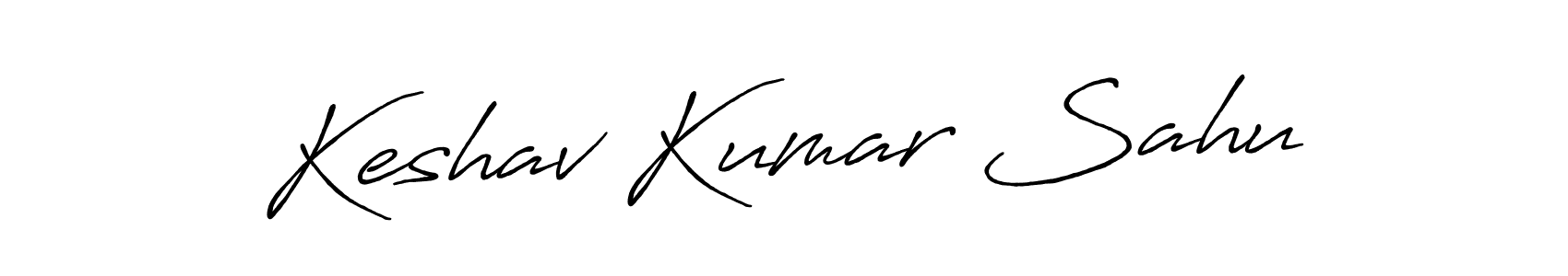Create a beautiful signature design for name Keshav Kumar Sahu. With this signature (Antro_Vectra_Bolder) fonts, you can make a handwritten signature for free. Keshav Kumar Sahu signature style 7 images and pictures png