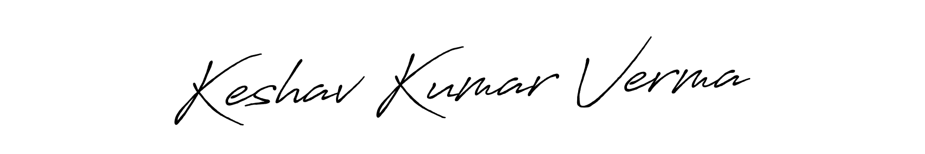 Design your own signature with our free online signature maker. With this signature software, you can create a handwritten (Antro_Vectra_Bolder) signature for name Keshav Kumar Verma. Keshav Kumar Verma signature style 7 images and pictures png