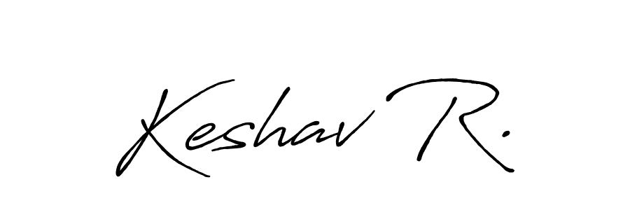 Create a beautiful signature design for name Keshav R.. With this signature (Antro_Vectra_Bolder) fonts, you can make a handwritten signature for free. Keshav R. signature style 7 images and pictures png