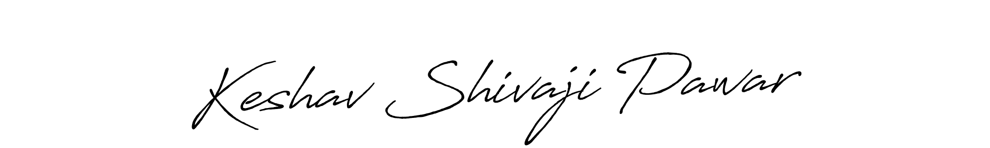 How to make Keshav Shivaji Pawar name signature. Use Antro_Vectra_Bolder style for creating short signs online. This is the latest handwritten sign. Keshav Shivaji Pawar signature style 7 images and pictures png