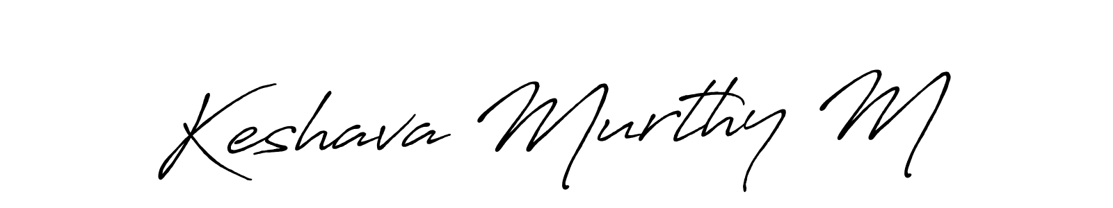 Also we have Keshava Murthy M name is the best signature style. Create professional handwritten signature collection using Antro_Vectra_Bolder autograph style. Keshava Murthy M signature style 7 images and pictures png