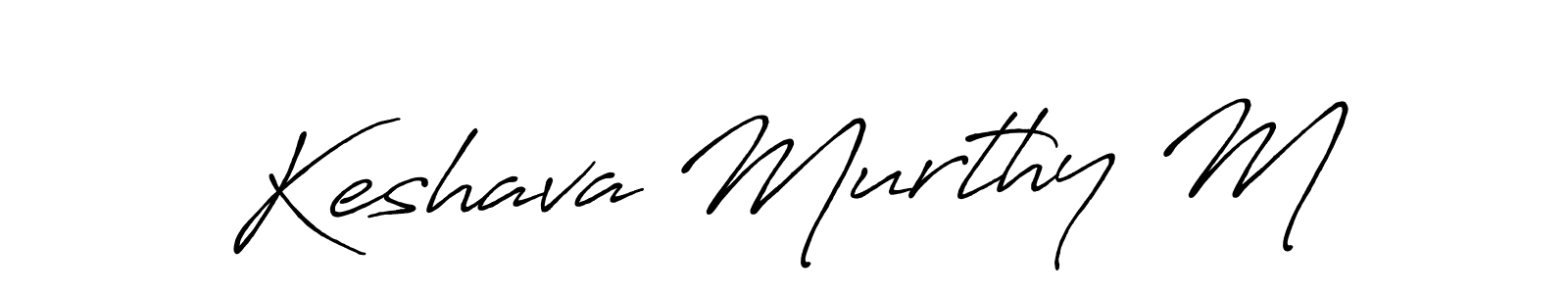 Also we have Keshava Murthy M name is the best signature style. Create professional handwritten signature collection using Antro_Vectra_Bolder autograph style. Keshava Murthy M signature style 7 images and pictures png