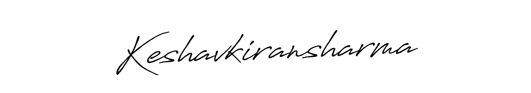 Create a beautiful signature design for name Keshavkiransharma. With this signature (Antro_Vectra_Bolder) fonts, you can make a handwritten signature for free. Keshavkiransharma signature style 7 images and pictures png