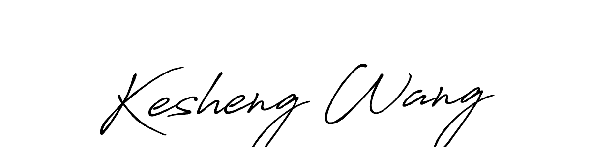 Best and Professional Signature Style for Kesheng Wang. Antro_Vectra_Bolder Best Signature Style Collection. Kesheng Wang signature style 7 images and pictures png