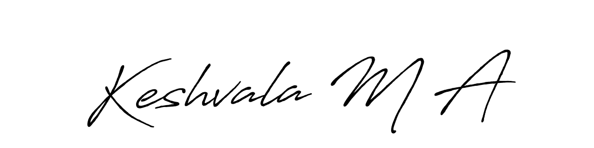 How to make Keshvala M A signature? Antro_Vectra_Bolder is a professional autograph style. Create handwritten signature for Keshvala M A name. Keshvala M A signature style 7 images and pictures png