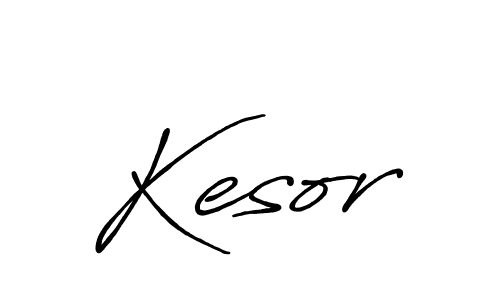 You should practise on your own different ways (Antro_Vectra_Bolder) to write your name (Kesor) in signature. don't let someone else do it for you. Kesor signature style 7 images and pictures png
