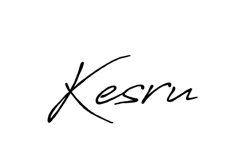 Make a beautiful signature design for name Kesru. With this signature (Antro_Vectra_Bolder) style, you can create a handwritten signature for free. Kesru signature style 7 images and pictures png