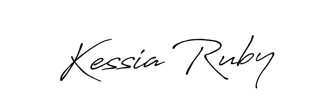 How to make Kessia Ruby signature? Antro_Vectra_Bolder is a professional autograph style. Create handwritten signature for Kessia Ruby name. Kessia Ruby signature style 7 images and pictures png
