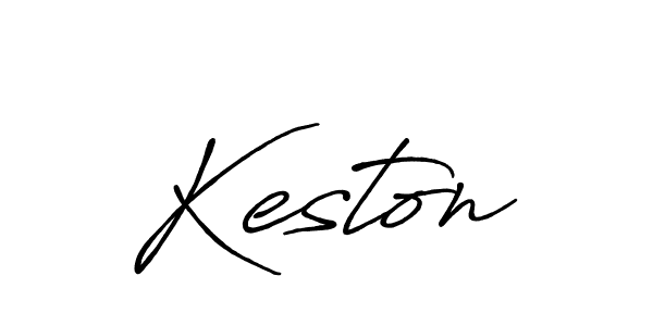 Make a beautiful signature design for name Keston. With this signature (Antro_Vectra_Bolder) style, you can create a handwritten signature for free. Keston signature style 7 images and pictures png