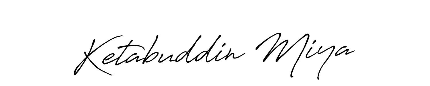 Ketabuddin Miya stylish signature style. Best Handwritten Sign (Antro_Vectra_Bolder) for my name. Handwritten Signature Collection Ideas for my name Ketabuddin Miya. Ketabuddin Miya signature style 7 images and pictures png