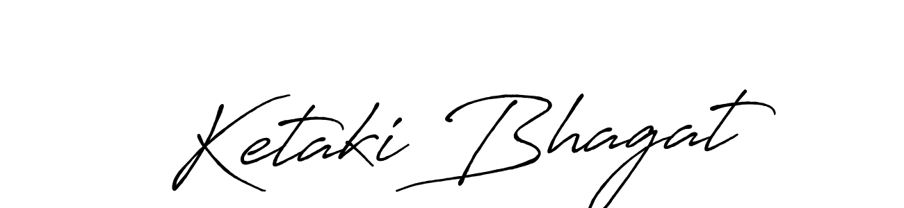 How to make Ketaki Bhagat name signature. Use Antro_Vectra_Bolder style for creating short signs online. This is the latest handwritten sign. Ketaki Bhagat signature style 7 images and pictures png