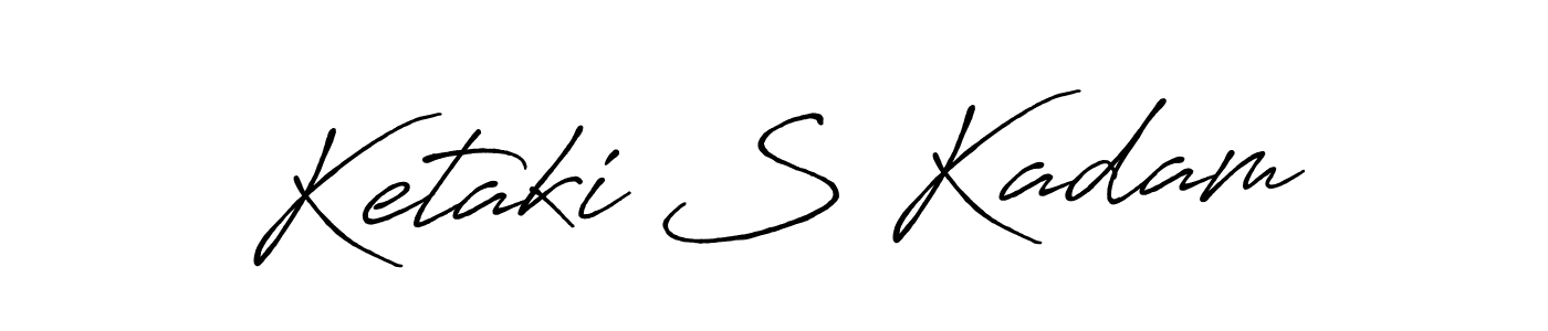 It looks lik you need a new signature style for name Ketaki S Kadam. Design unique handwritten (Antro_Vectra_Bolder) signature with our free signature maker in just a few clicks. Ketaki S Kadam signature style 7 images and pictures png