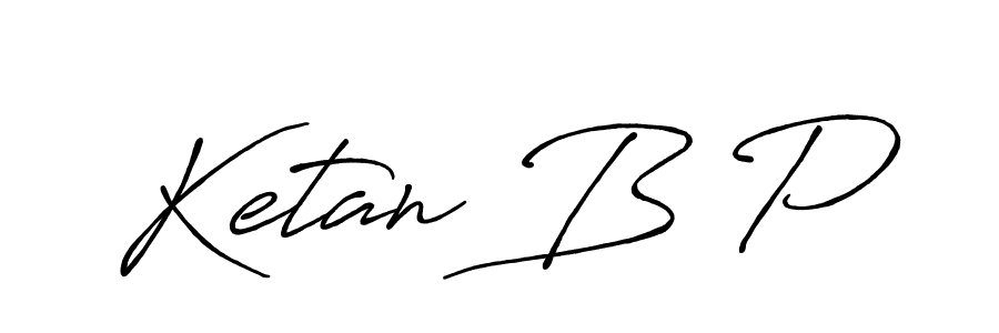 Make a beautiful signature design for name Ketan B P. Use this online signature maker to create a handwritten signature for free. Ketan B P signature style 7 images and pictures png