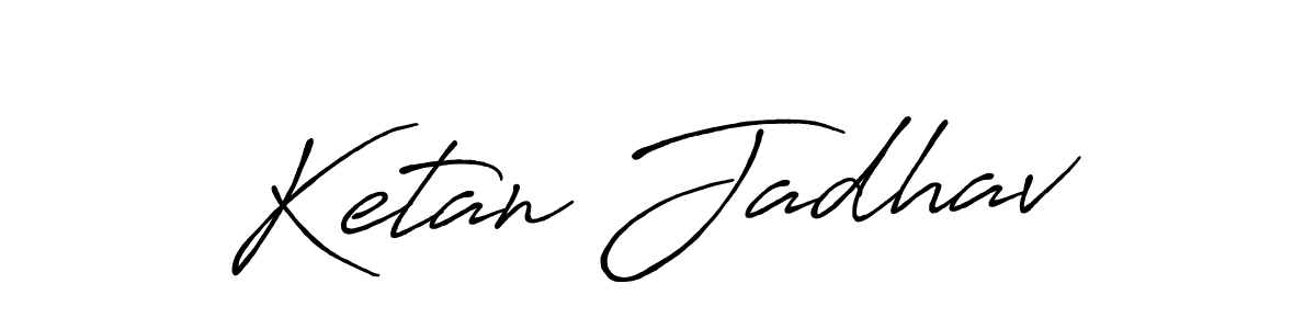 The best way (Antro_Vectra_Bolder) to make a short signature is to pick only two or three words in your name. The name Ketan Jadhav include a total of six letters. For converting this name. Ketan Jadhav signature style 7 images and pictures png