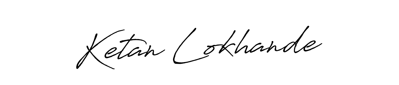 It looks lik you need a new signature style for name Ketan Lokhande. Design unique handwritten (Antro_Vectra_Bolder) signature with our free signature maker in just a few clicks. Ketan Lokhande signature style 7 images and pictures png