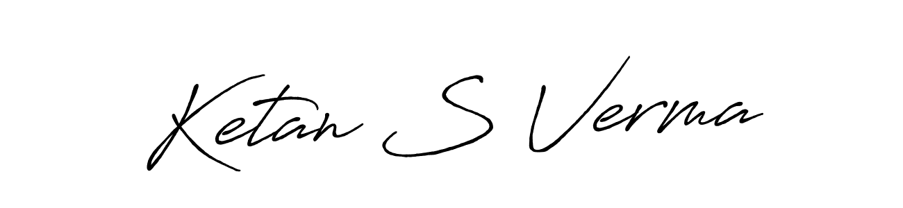 Once you've used our free online signature maker to create your best signature Antro_Vectra_Bolder style, it's time to enjoy all of the benefits that Ketan S Verma name signing documents. Ketan S Verma signature style 7 images and pictures png