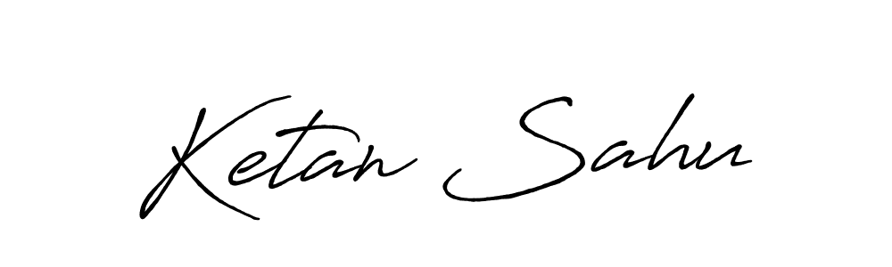 The best way (Antro_Vectra_Bolder) to make a short signature is to pick only two or three words in your name. The name Ketan Sahu include a total of six letters. For converting this name. Ketan Sahu signature style 7 images and pictures png