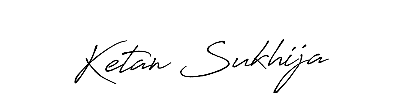 Ketan Sukhija stylish signature style. Best Handwritten Sign (Antro_Vectra_Bolder) for my name. Handwritten Signature Collection Ideas for my name Ketan Sukhija. Ketan Sukhija signature style 7 images and pictures png