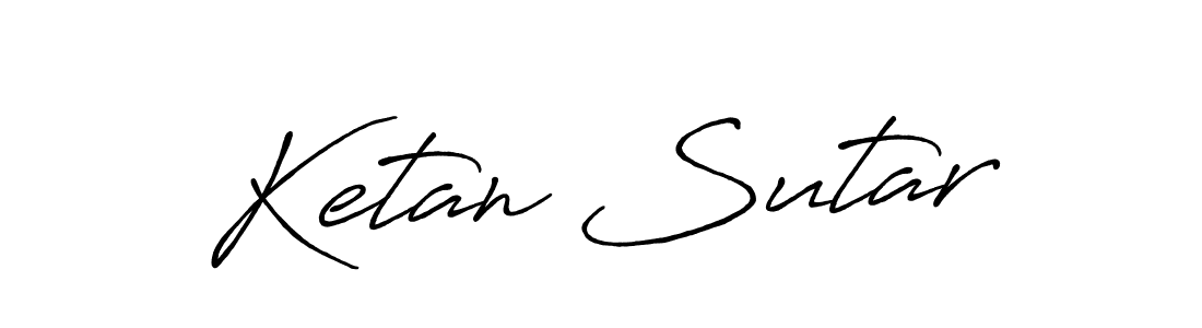 Use a signature maker to create a handwritten signature online. With this signature software, you can design (Antro_Vectra_Bolder) your own signature for name Ketan Sutar. Ketan Sutar signature style 7 images and pictures png