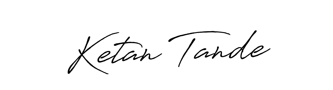 How to Draw Ketan Tande signature style? Antro_Vectra_Bolder is a latest design signature styles for name Ketan Tande. Ketan Tande signature style 7 images and pictures png